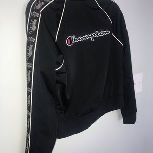 Black champion jacket worn once